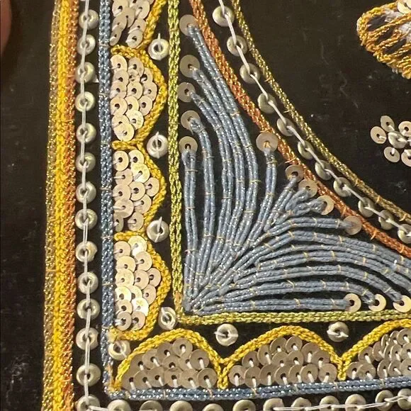 Vintage Burmese Handmade Kalaga Tapestry